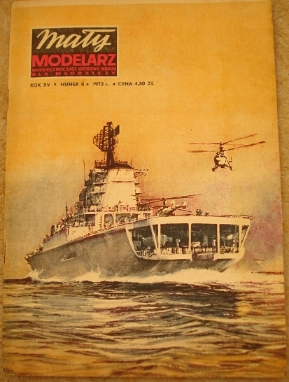 Mały Modelarz 8/72 okręt ZOP Moskwa