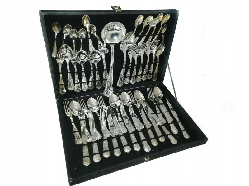 SZTUĆCE SUPER INOX AMZ 800 PIĘKNE 12 OSÓB WALIZKA