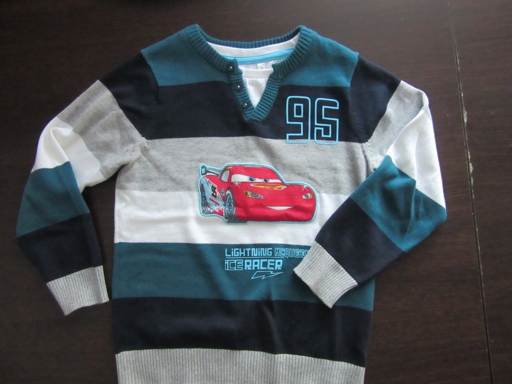 Sweterek sweter Mc Queen Auta Cars C&A 128