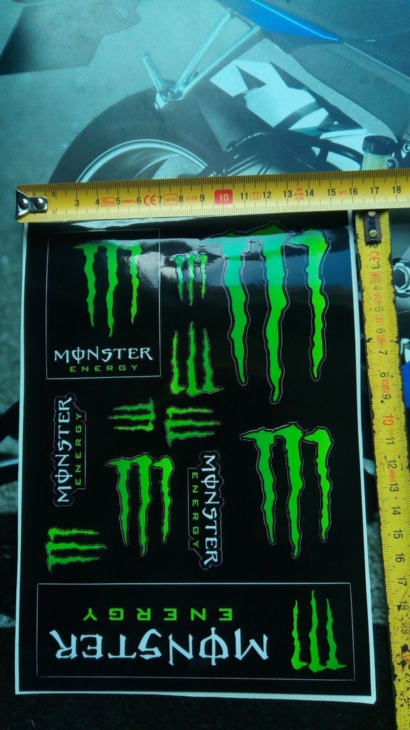 Naklejki zestaw naklejek monster energy