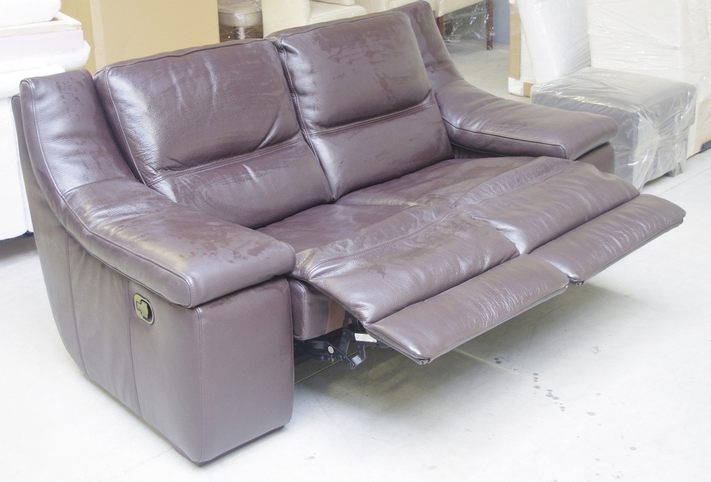 Sofa z relaxami sofa 2os relax gruba skóra 7269541428 oficjalne