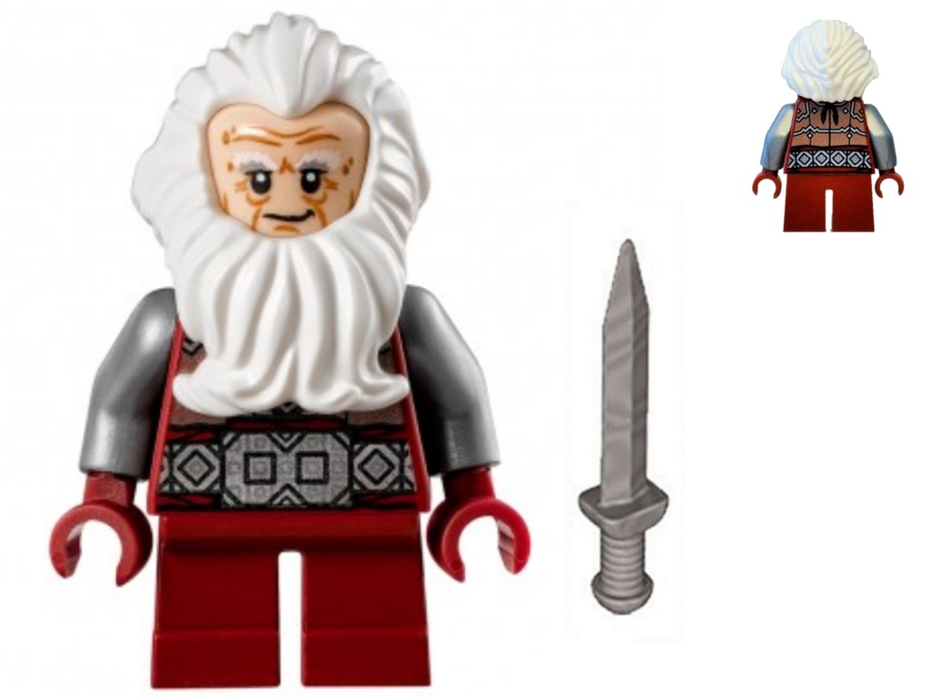 Unikat Lego Hobbit -  Balin the Dwarf + miecz  !