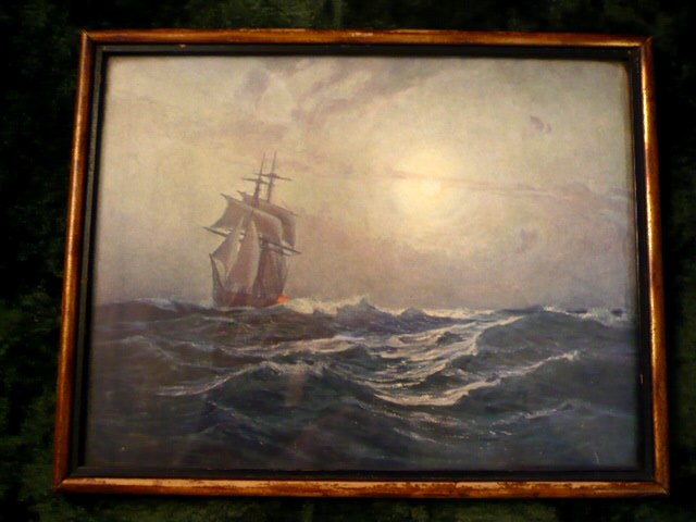 obraz obrazek stary morze żaglowiec