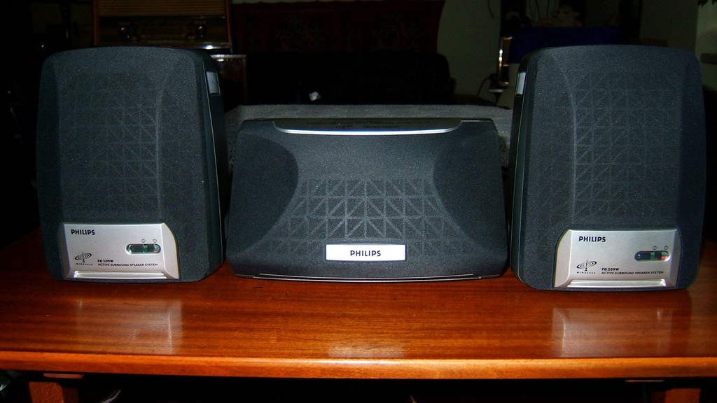 Kolumny aktywne bezprzewodowe philips + subwoofer