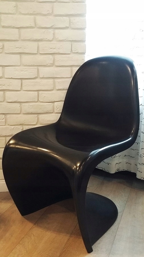 Krzesło Balance czarne Panton Chair WYPRZEDAŻ