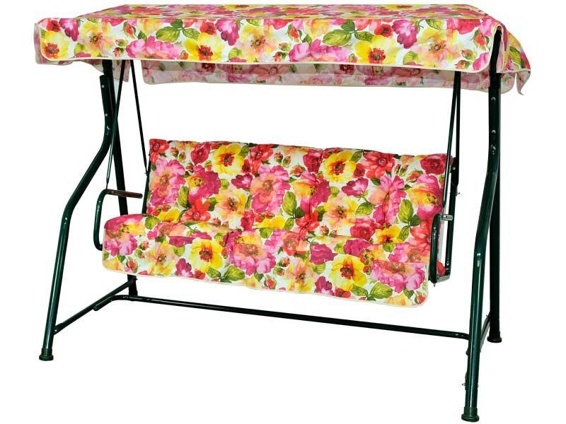 HUŚTAWKA OGRODOWA 150 cm + PODUSZKI + DACH KOMPLET
