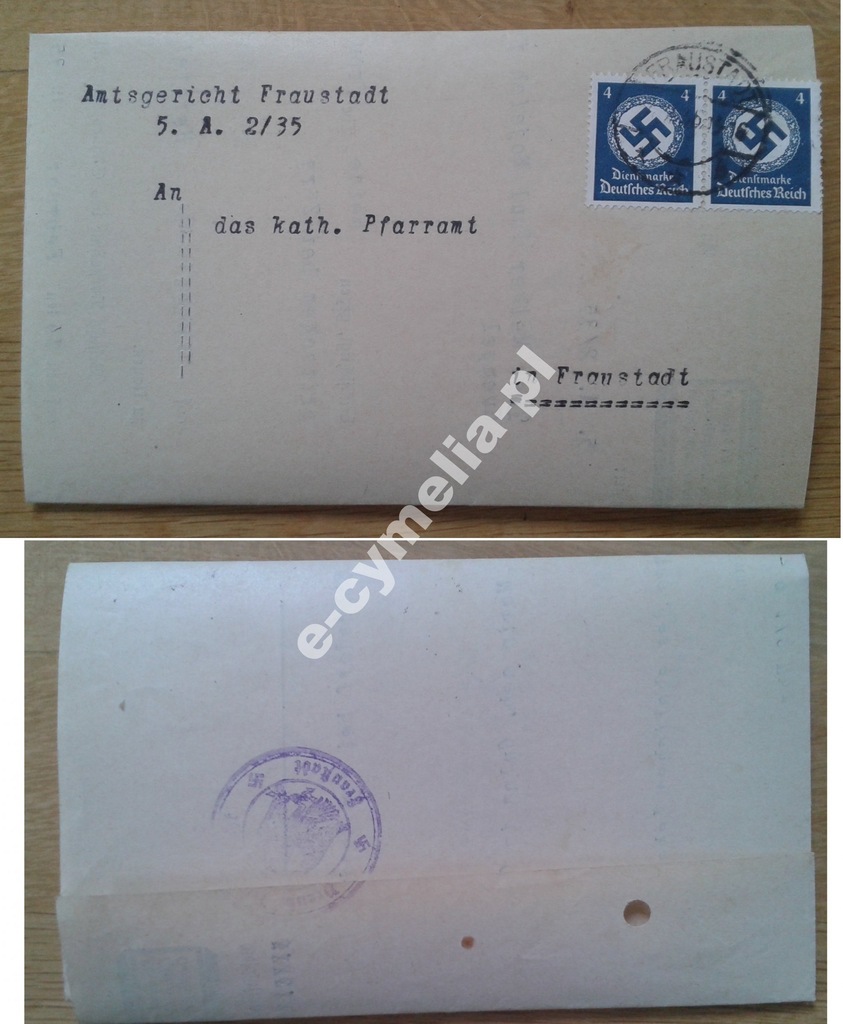 1935 Fraustadt Rohrsdorf Osowa Sień Ober Pritschen