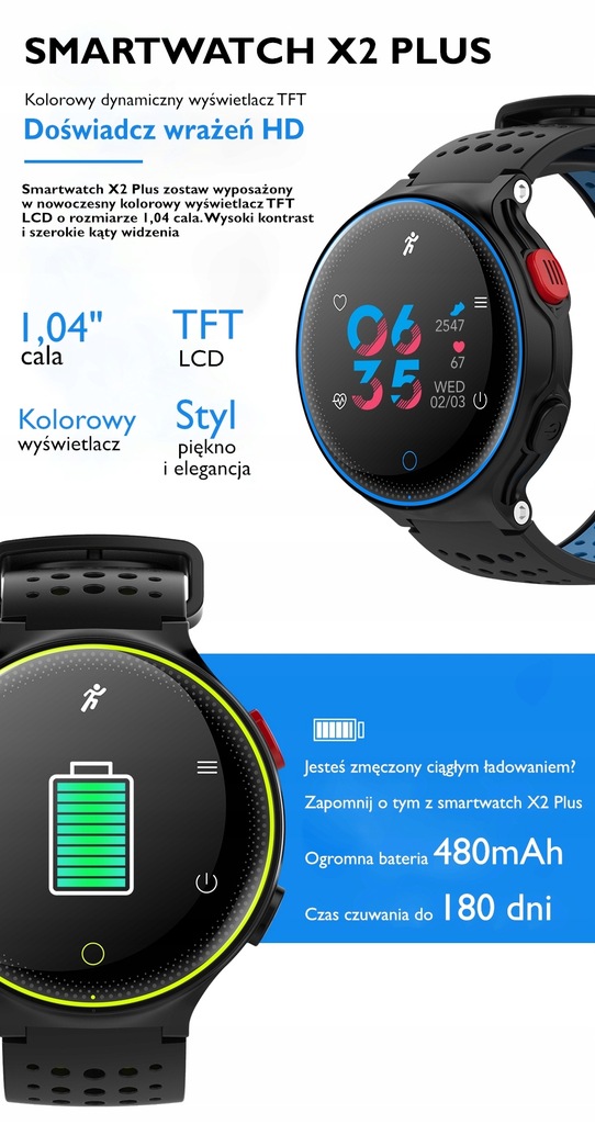 smart watch x2 plus