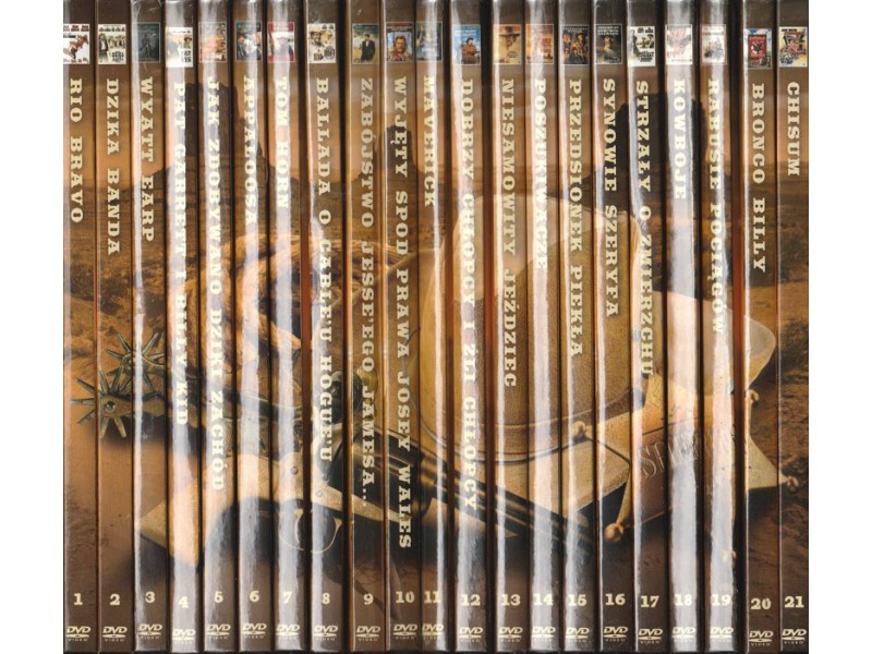 Westerny  Wielka Kolekcja 1-21 DVD komplet