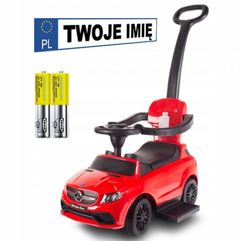 Jeździk Mercedes Gle 63 Amg Chodzik Pchacz Gratis