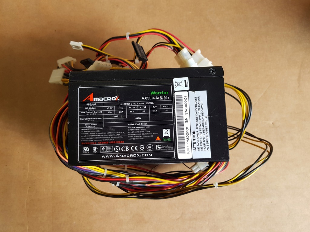 Zasilacz Amacrox WARRIOR AX500-A