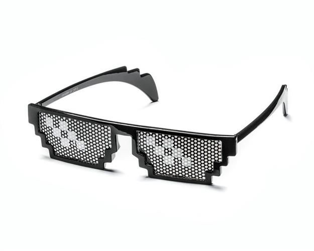 OKULARY THUG LIFE PIKSELOWE PIXEL 8BIT SCHODKOWE