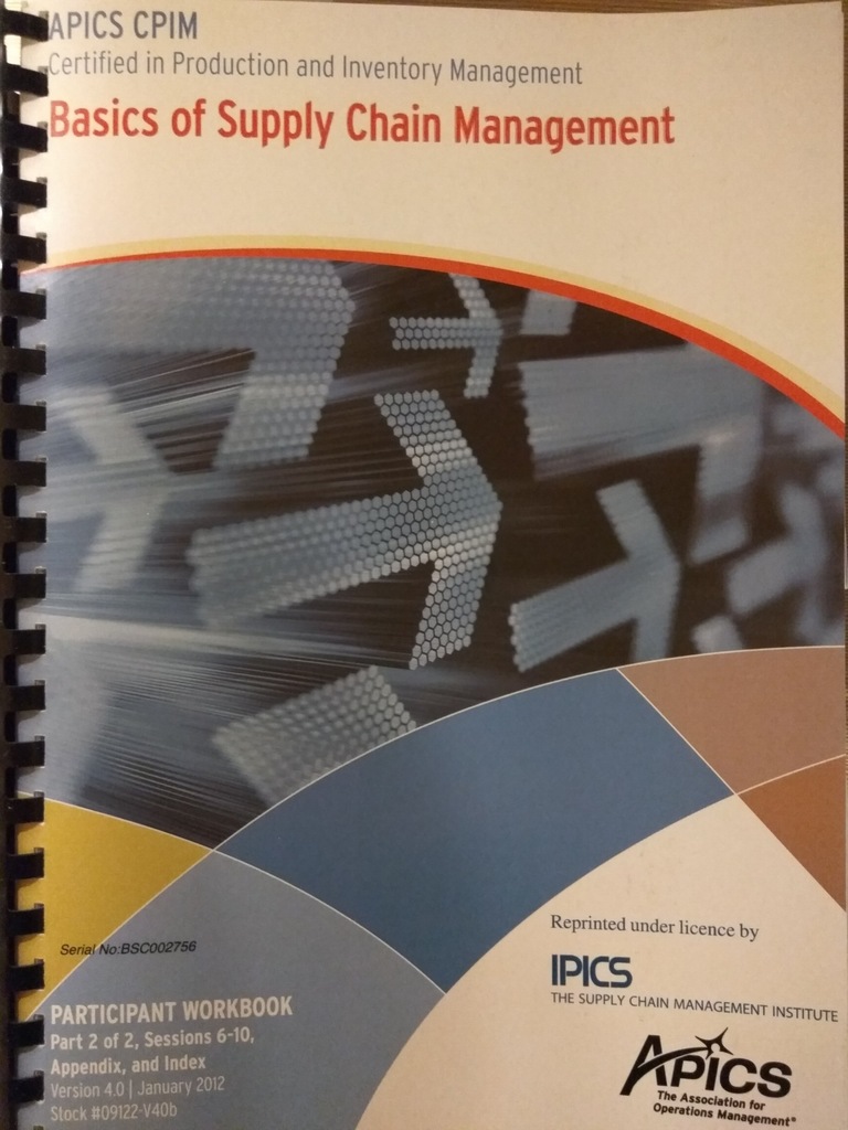 APICS CPIM - Basics of Supply Chain Management