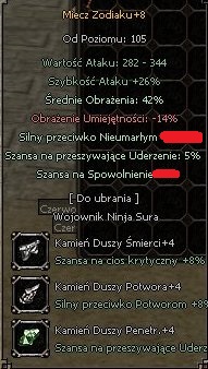 Metin2.PL Tasmania miecz zodiaku+8 sr 42 szycie 5