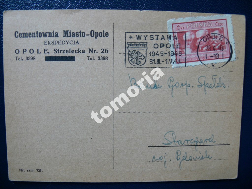 Opole Wystawa 1948 Cementownia  ax