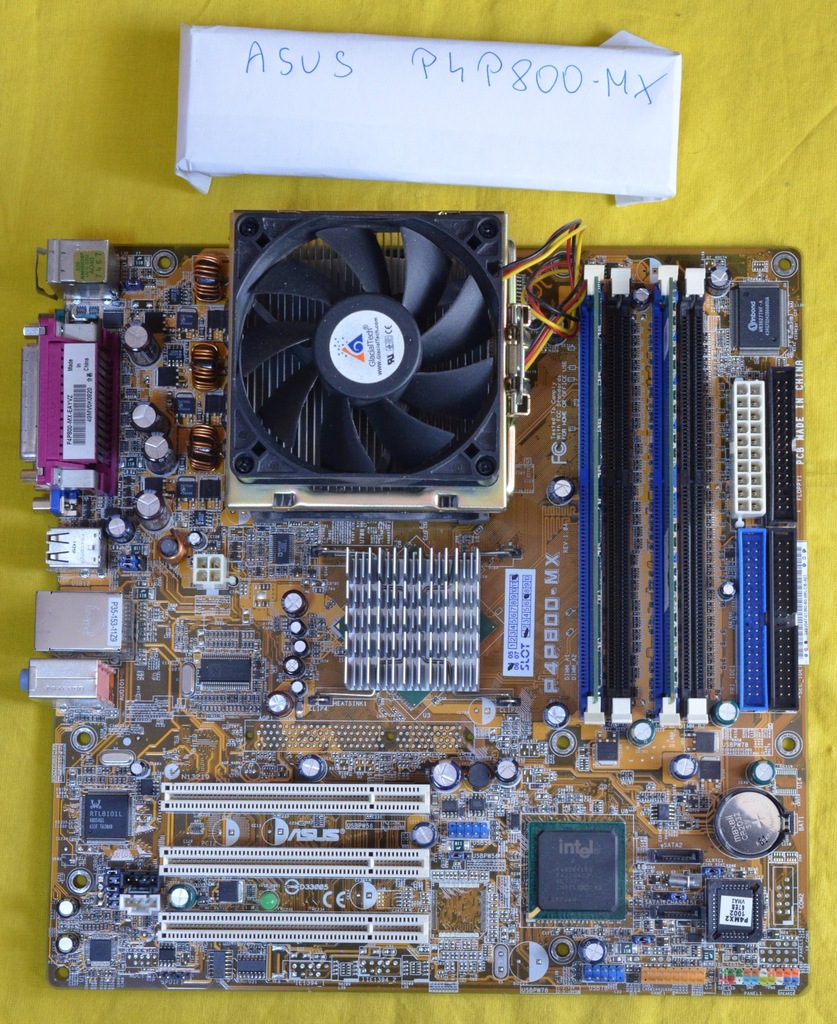 ASUS P4P800-MX SOCKET 478 + PROCESOR INTEL + RAM - 7207506498 ...