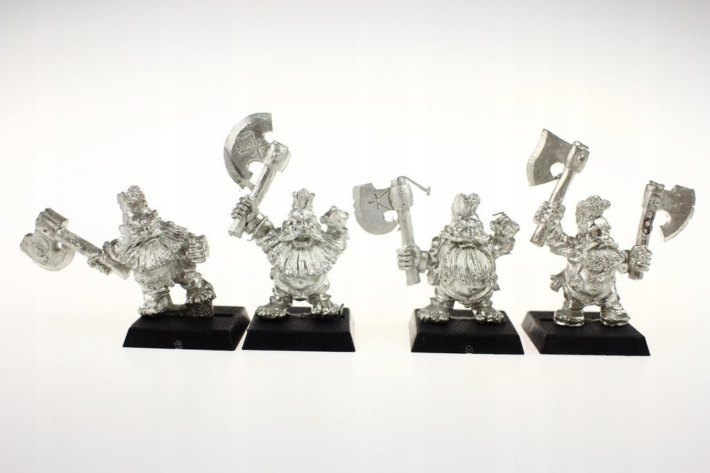 Dwarf Troll Slayers zestaw 4 figurki metal