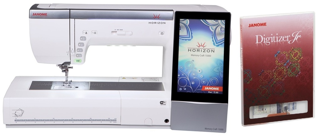 Maszyno - hafciarka JANOME MC15000 + DIGITIZER JR