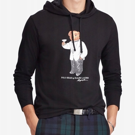 polo martini bear hoodie