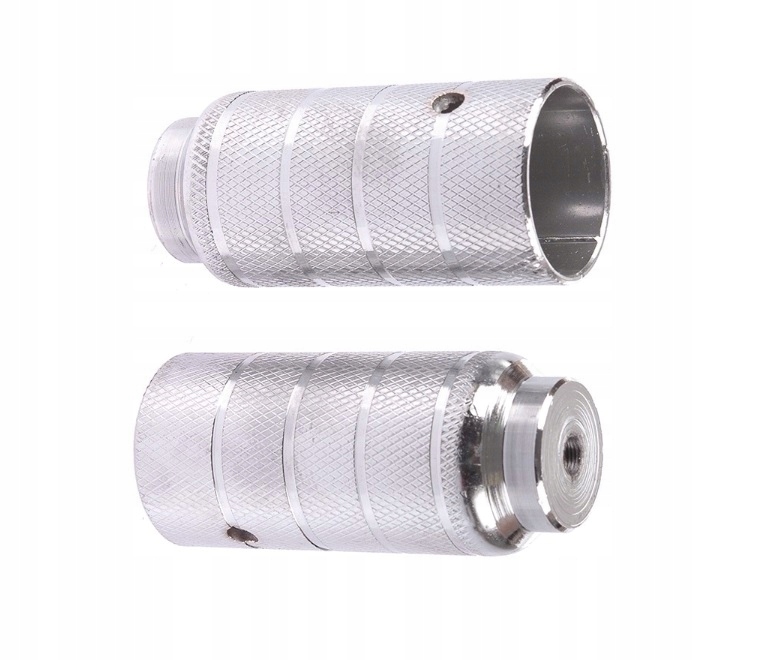 Pegi BMX stalowe 50x110mm gwint 14mm CHROM 2 SZT