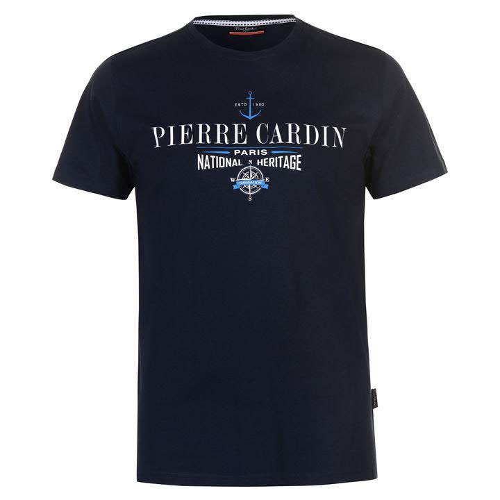 Męska Koszulka T-Shirt PIERRE CARDIN granat M