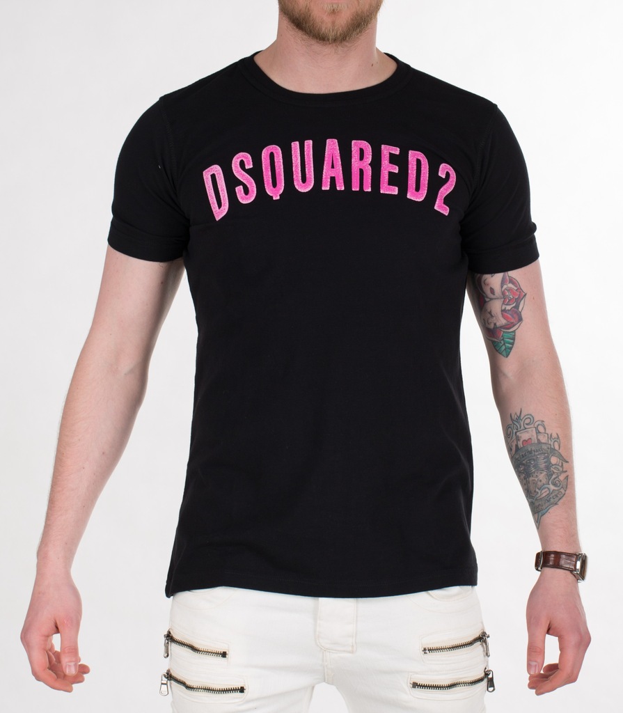 Koszulka T-Shirt Dsquared Czarna Slim Fit L
