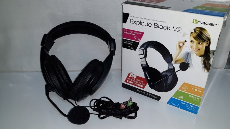 SŁUCHAWKI TRACER EXPLODE BLACK V2