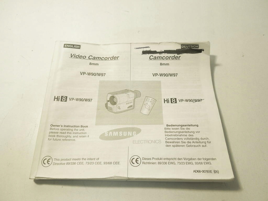 Instrukcja Obsługi SAMSUNG VP-W90 / VP-W97 (V090)