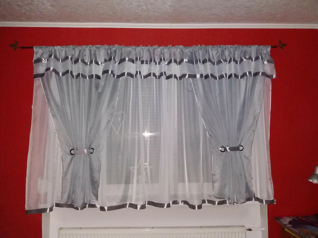 GOTOWE FIRANY firanki 400x150 LAMBREKIN kuchnia - 7271120744