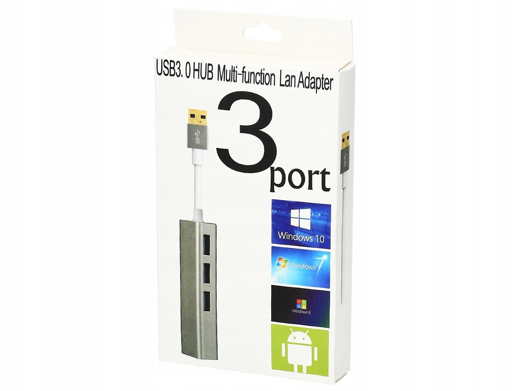 Купить КАРТА Ethernet локальной сети RJ45 + концентратор USB 3.0 x3: отзывы, фото, характеристики в интерне-магазине Aredi.ru