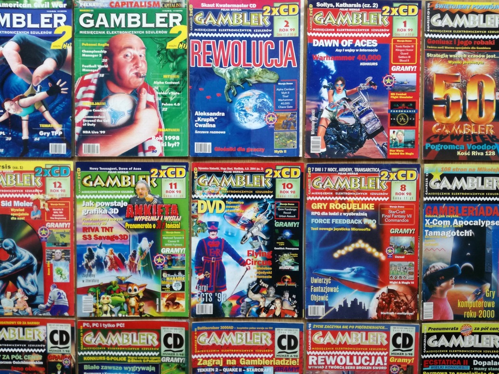 GAMBLER Czasopismo komputerowe retro gry