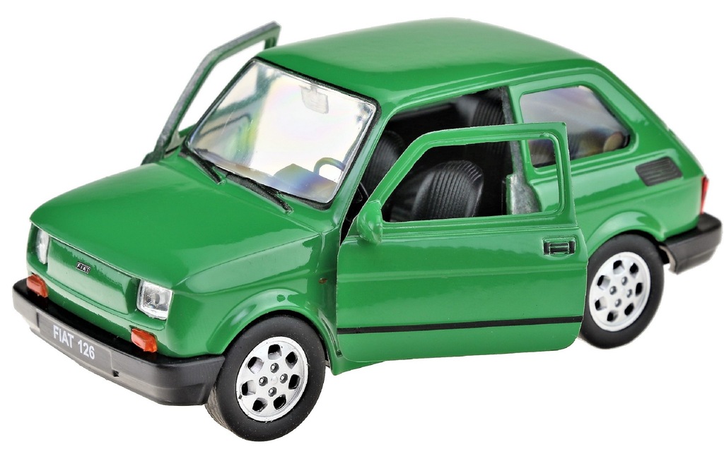 MODEL METAL Welly Fiat 126p 1:34 Maluch zielony