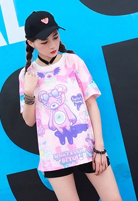 Koszulka Pastel Goth "Whatever Bi*ch" M