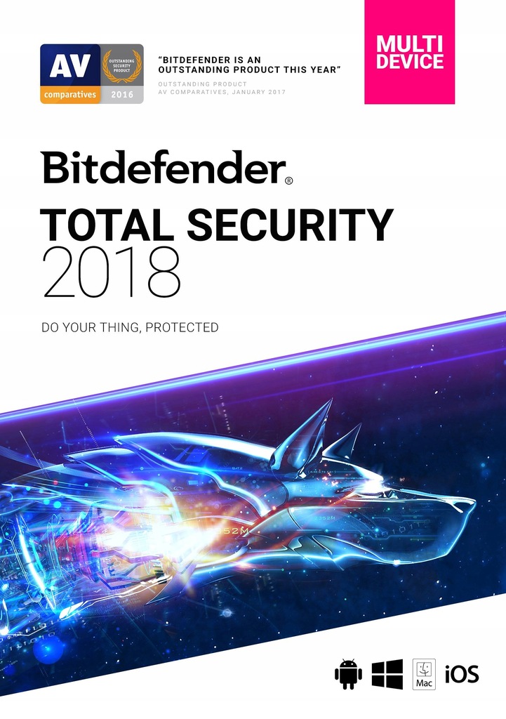 Bitdefender Total Security 2018 5 stanowisk 90 dni