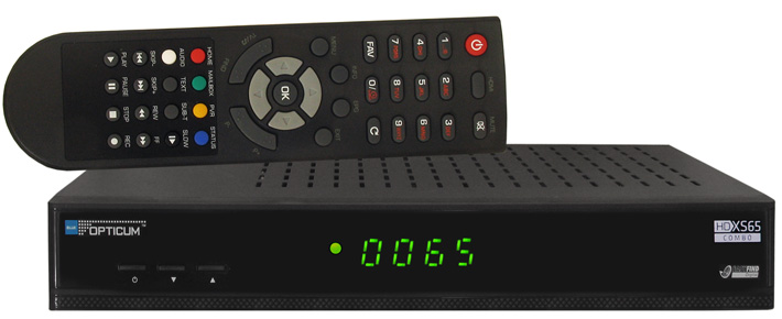 Tuner COMBO OPTICUM xs65 HD, DVB-t, CR, USB, Lan..