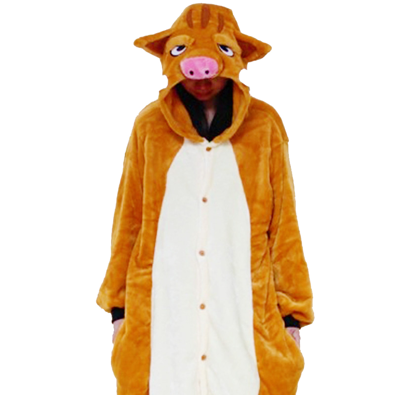 DRES PIŻAMA KOMBINEZON KIGURUMI Dzik świnia XL 42