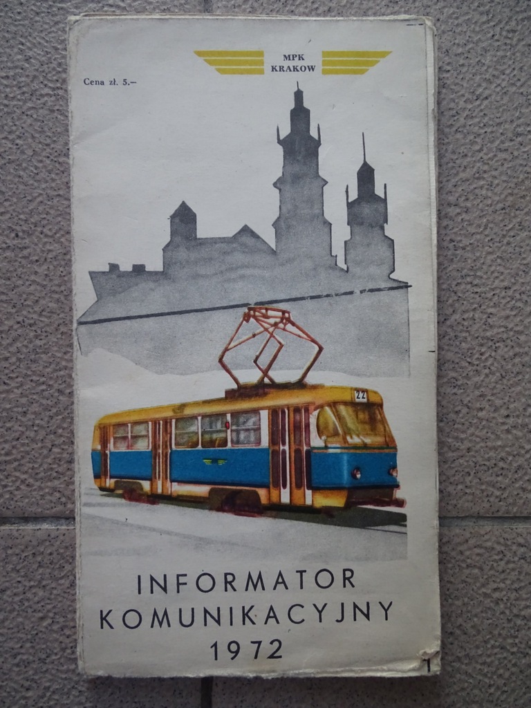 INFORMATOR MPK KRAKÓW TRAMWAJ AUTOBUS ztm mza