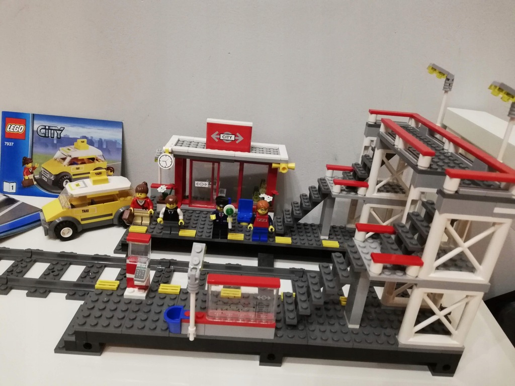 lego city 7937 dworzec , stacja kolejowa - 7674173339 - oficjalne archiwum Allegro
