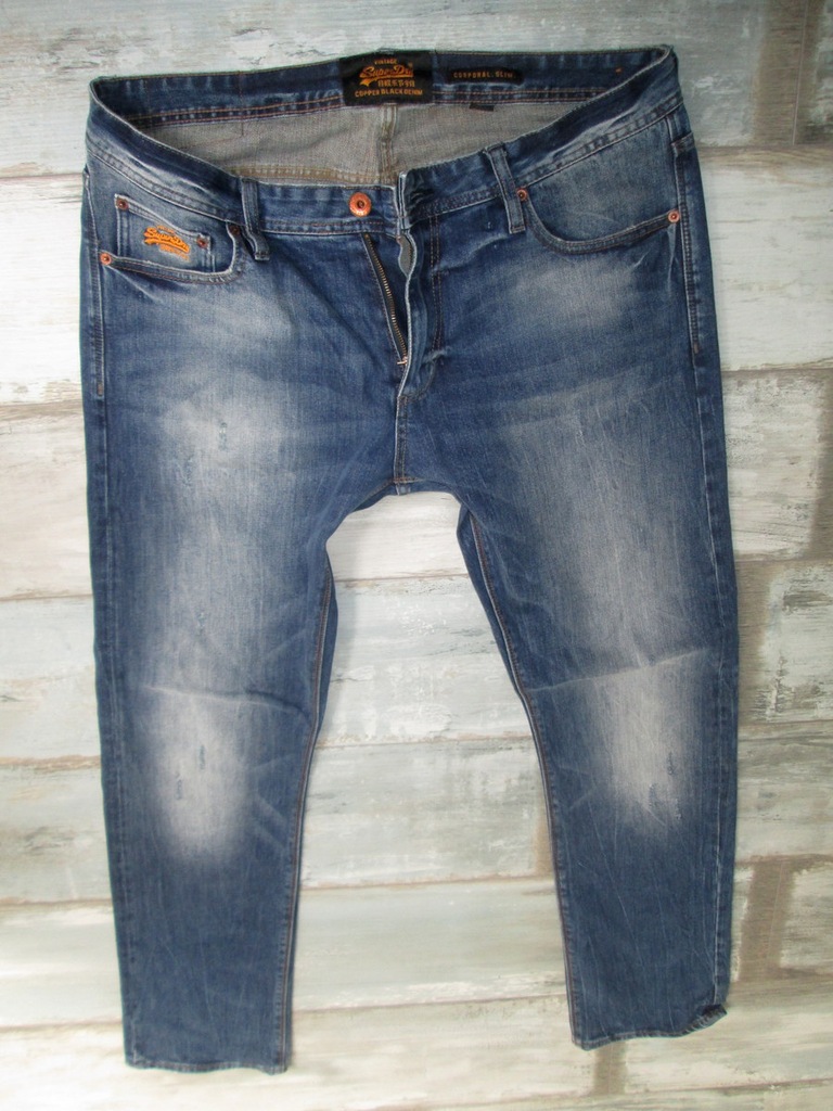 SUPERDRY przecierane jeans męskie W36L32