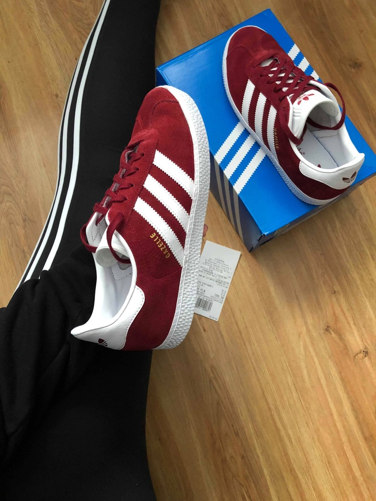 Gazelle best sale adidas bordowe