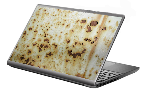 Naklejka na laptopa rdza skórka na laptopa