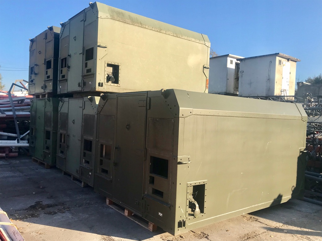WOJSKOWY FRANCUSKI KONTENER BUDOWLANY2,9x2,04x1,6m