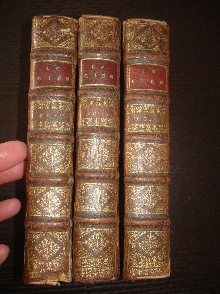Lukian z Samosat. 3 tomowy komplet. 1707r. 7557856887 oficjalne
