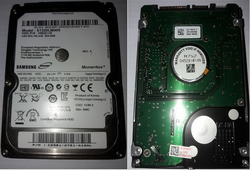 ST320LM000 DYSK SATA II 320GB 2,5' SAMSUNG HM321HI