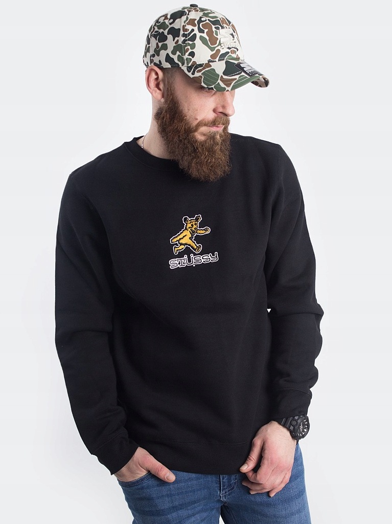Modna Bluza Stussy Bear App. Black rozm M