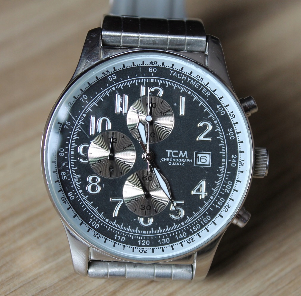 Zegarek TCM CHRONOGRAPH 233559 z Datownikiem BCM