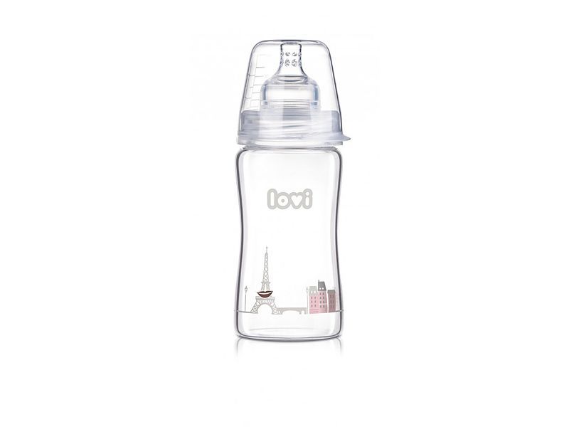 BUTELKA DO KARMIENIA SZKLANA RETRO 250ML LOVI GIRL