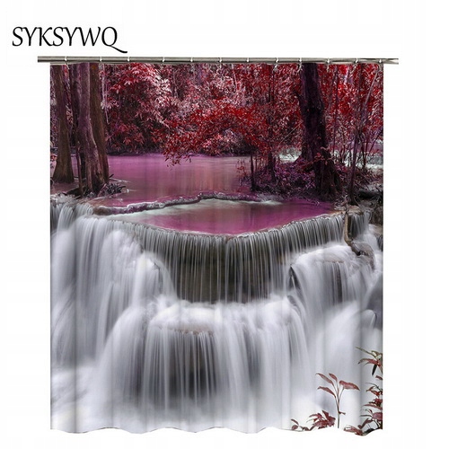 Zasłona prysznicowa 165x180cm WODOSPAD JAPONIA
