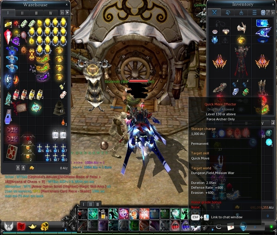 Cabal Online Force Archer 196 lv Mercury