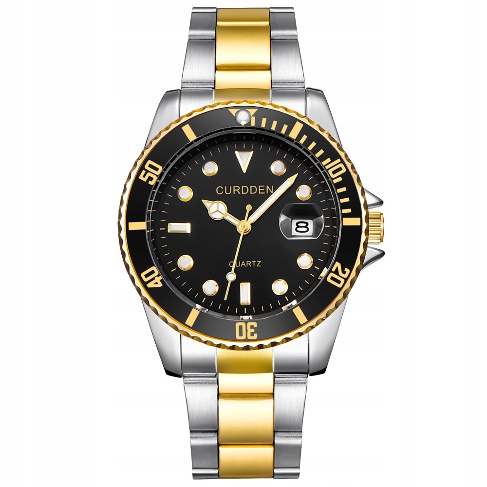 Elegancki zegarek CURDEEN. Diver Gold